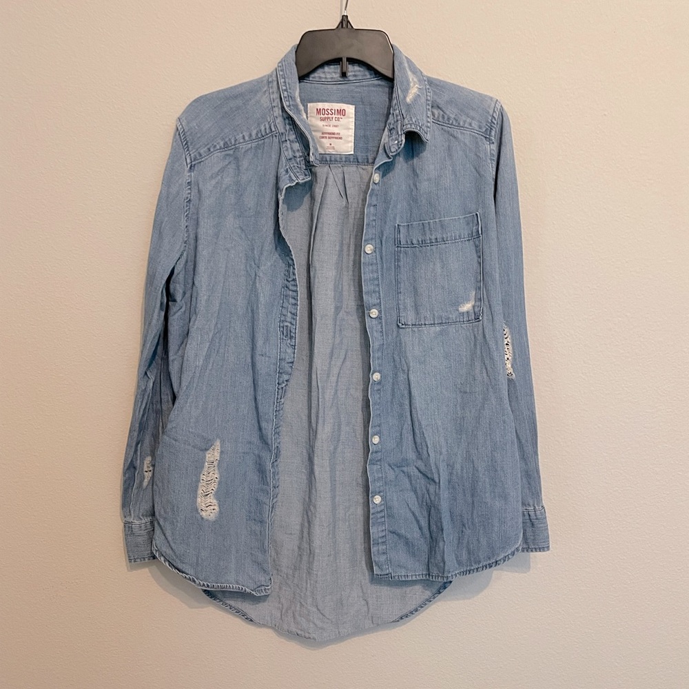 Mossimo Boyfriend Fit Denim Long Sleeve